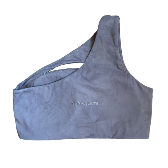 Alphalete Alphalux Asymmetrical Bra Tie Dye Purple Size M One Strap - Picture 4 of 10